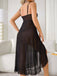 1930s Solid V-Neck Ruffle Sheer Nightgown — the kind of 1930s dress that makes strangers smile