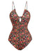 She's wearing 1930s Spaghetti Strap Ditsy Floral One-Piece Swimsuit and the whole beach remembers the 1930s