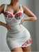 1930s Spaghetti Strap Off Shoulder Bodycon Nightgown 9