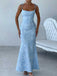 1930s Strap Floral Jacquard Mermaid Dress - vintage dress, retro fashion