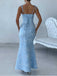 1930s Strap Floral Jacquard Mermaid Dress - vintage dress, retro fashion