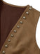 1930s Suede Studded Fringe Western Vest, vintage fashion, retro style - perfect for women who love vintage and retro fashion