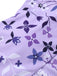 Purple 1930s Floral Irregular Shoulder Straps Swimsuit - vintage swimsuit, pin-up style