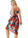 1930s Tropical Print Wrap Swimsuit & Cover Up - vintage swimsuit, pin-up style