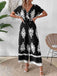 1930s V-Neck National Totem Wideleg Jumpsuit — 1930s style that transcends decades