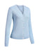 1930s V-Neck Ruffles Long Sleeve Sweater Coat - vintage fashion, retro style