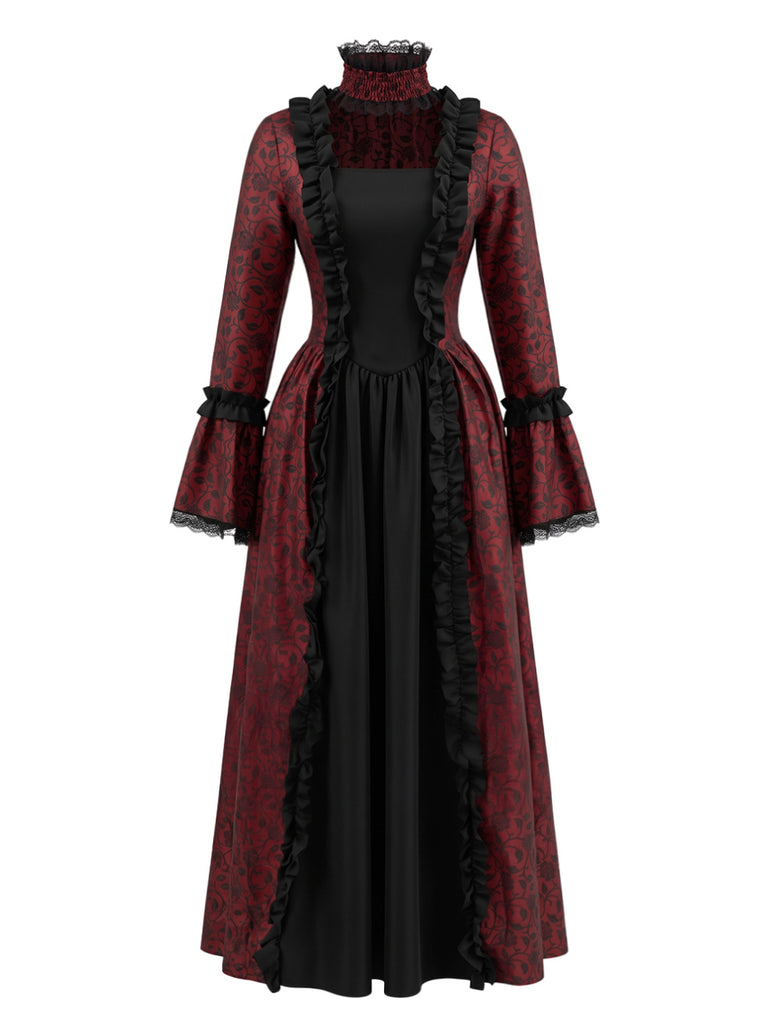 1930s Square Neck Vintage Classic Dress 8