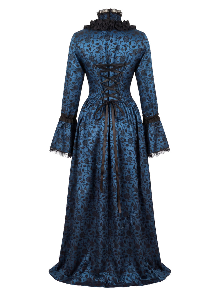 1930s Square Neck Vintage Classic Dress