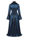 1930s Square Neck Vintage Classic Dress
