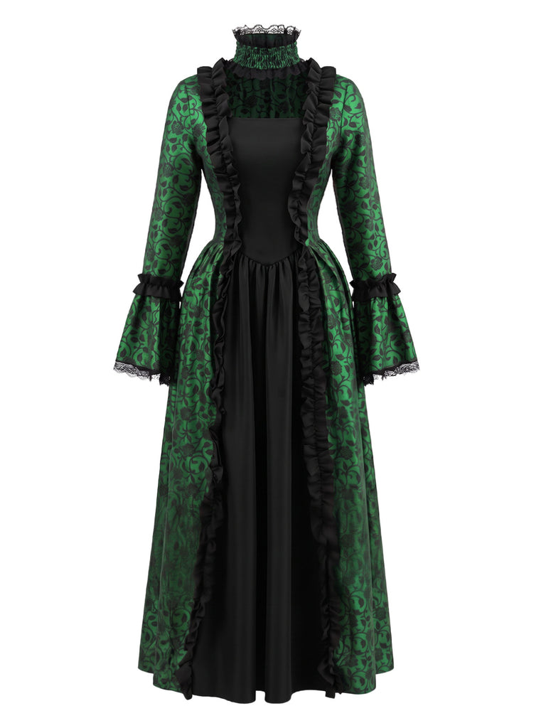 1930s Square Neck Vintage Classic Dress 4