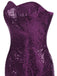 1930s Vintage Sequin Strapless Dress — a 1930s silhouette that turns sidewalks into runways