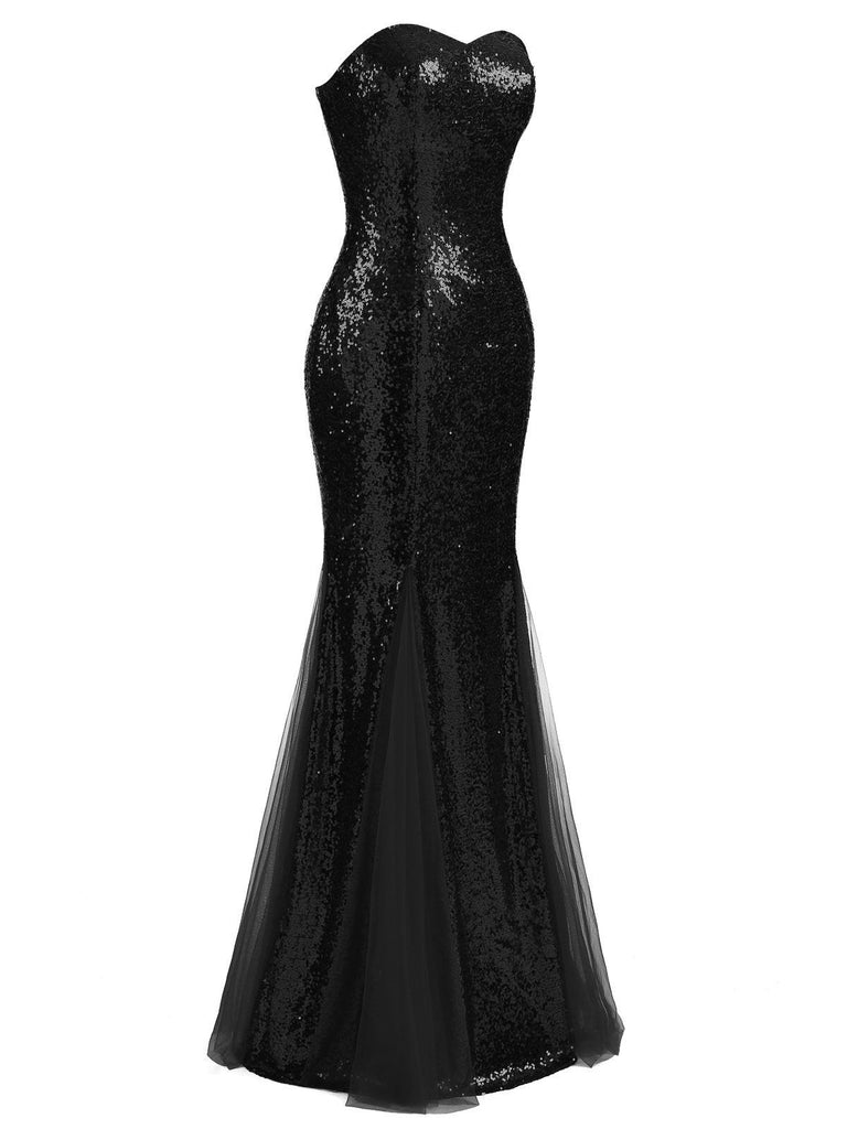 1930s Vintage Sequin Strapless Dress — vintage elegance for the modern woman