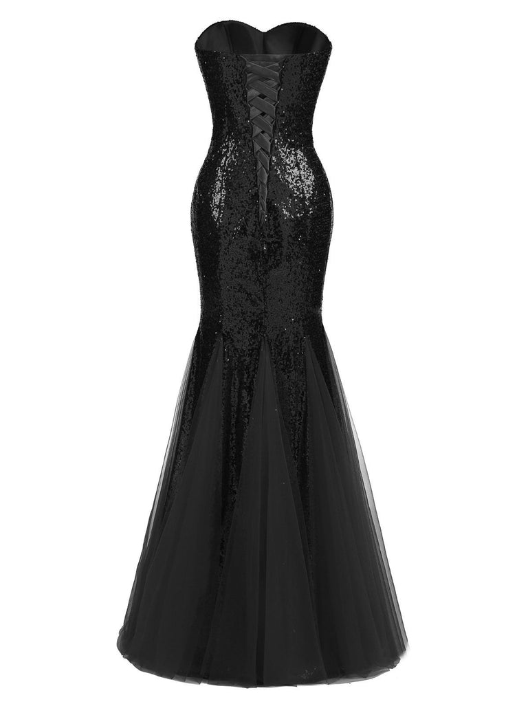 1930s Vintage Sequin Strapless Dress: timeless style reimagined