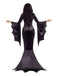 1930s Halloween Velvet Witch Batwing Sleeve Mermaid dress - vintage dress, retro fashion
