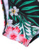 [Plus Size] 1940S Tropical Plant Patchwork Lace-Up Swimsuit, vintage swimsuit, pin-up swimwear - perfect for women who love vintage and retro fashion