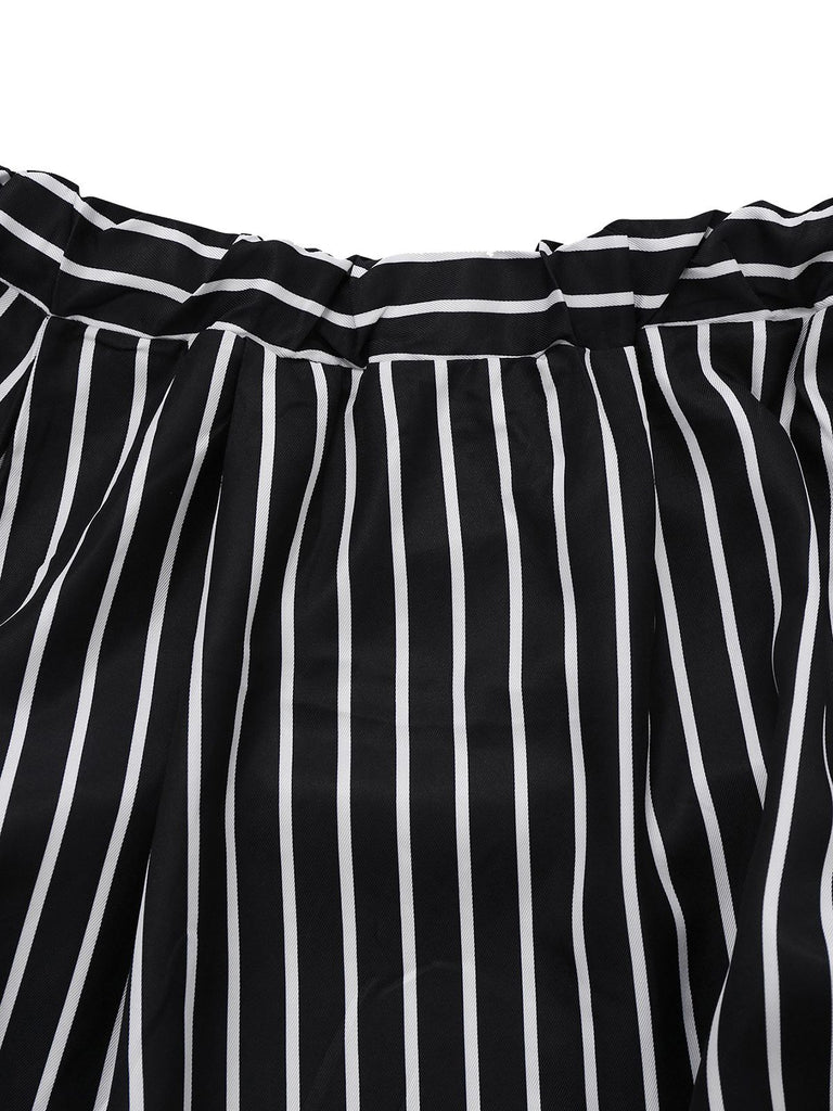 Black 1940s Striped The Nightmare Before Christmas Suit - vintage fashion, retro style, classic black
