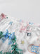 Blue 1940s Christmas Nutcracker Candy Cane Pajama Set - vintage fashion, retro style