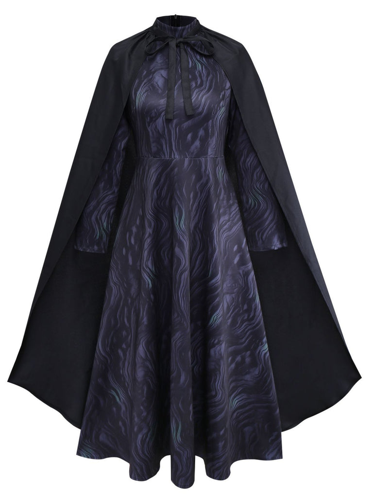 1940s Wicked Witch Elphaba Halloween Cosplay Cape Set - vintage fashion, retro style