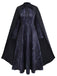 1940s Wicked Witch Elphaba Halloween Cosplay Cape Set - vintage fashion, retro style