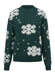 1940s Christmas Fleece-Snowflake Turtleneck Sweater - vintage fashion, retro style