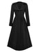 1940s Faux-Wool Notched Collar Long Coat - vintage fashion, retro style