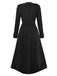 1940s Faux-Wool Notched Collar Long Coat - vintage fashion, retro style