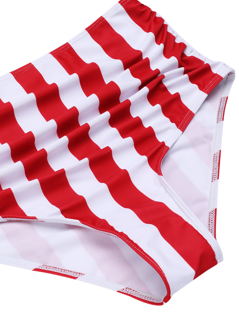 1940s Flag Independence Day Patchwork Swimsuit, vintage swimsuit, pin-up swimwear - perfect for women who love vintage and retro fashion