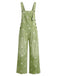 1940s Floral Denim Patchwork Classic Jumpsuit 6