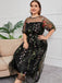 This 1940s Floral Embroidered Mesh Dress wraps her