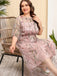 1940s Floral Embroidered Mesh Dress: where 1940s r