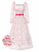 She slips into this 1940s Floral Illusion Square Neck Belt Dress and suddenly it's a 1940s daydream