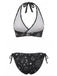 1940s Floral Print Halter Tankini Set - vintage fashion, retro style