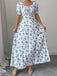 1940s Puff Sleeve Ruffle Dress