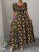 1940s Puff Sleeve Ruffle Dress 8