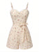 1940s Floral Suspender Romper - vintage jumpsuit, retro chic for women