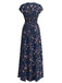 Deep Blue 1940s Vintage Swing Dress, vintage dress, retro fashion, rockabilly, pin-up fashion - perfect for women who love vintage and retro fashion
