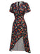 1940s Floral VNeck Added Button | 1940s | vintage dress, retro fashion