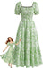 1940s Print Swing Vintage Dress 3