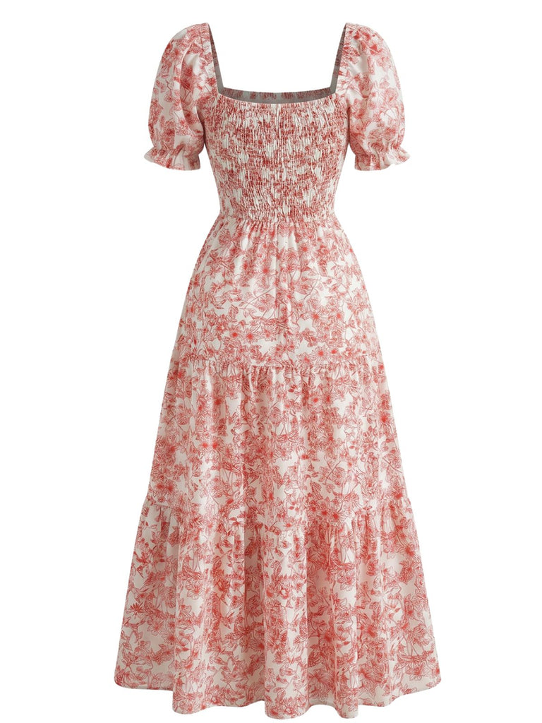 1940s Print Swing Vintage Dress 7