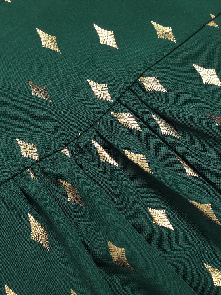 1940s Foil Stamping Stars V-Neck Blouse, vintage top, retro blouse - perfect for women who love vintage and retro fashion