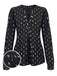 1940s Foil Stamping Stars V-Neck Blouse, vintage top, retro blouse - perfect for women who love vintage and retro fashion