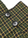 1940s Glen Plaid Buttoned Overall Pants: 1940s power dressing, reimagined