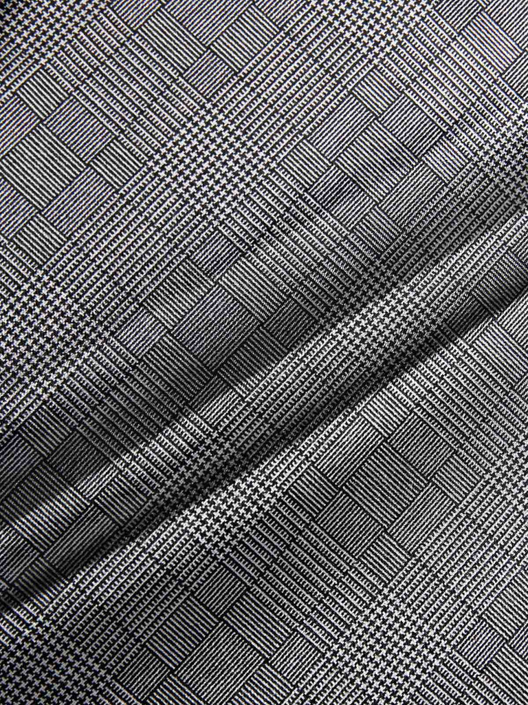 1940s Glen Plaid Buttoned Overall Pants: 1940s power dressing, reimagined