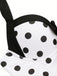 1940s Halter Polka Dots Bow One-Piece Swimsuit | vintage swimwear, retro swimsuit, pin-up style - perfect for retro fashion enthusiasts