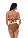 1940s High-Waist Colorblock Ruffled Halter Swimsuit — 1940s poolside glamour meets sun-drenched confidence