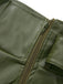 1940s High-Waist Metal Belt PU Leather Wide-Leg Pants - vintage fashion, retro style