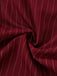 Burgundy 1940s Satin Bow Tie Striped Wide-Leg Jumpsuit - vintage jumpsuit, retro fashion