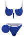 1940s Knitted Back Strap Bikini, vintage swimsuit, pin-up swimwear - perfect for women who love vintage and retro fashion