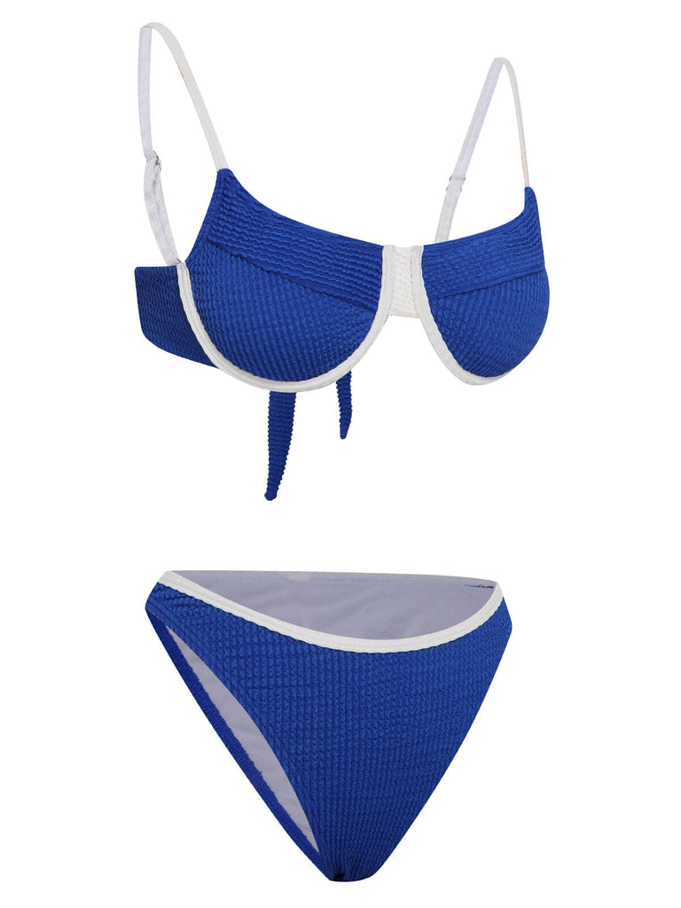 1940s Knitted Back Strap Bikini, vintage swimsuit, pin-up swimwear - perfect for women who love vintage and retro fashion