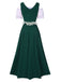 1940s Lace Puff Patchwork Dress & Ribbon, vintage dress, retro fashion, lace detail - perfect for women who love vintage and retro fashion
